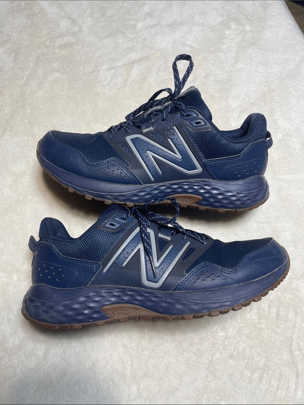 New Balance T 410 Navy Mens Trail Sneakers Size 9.5